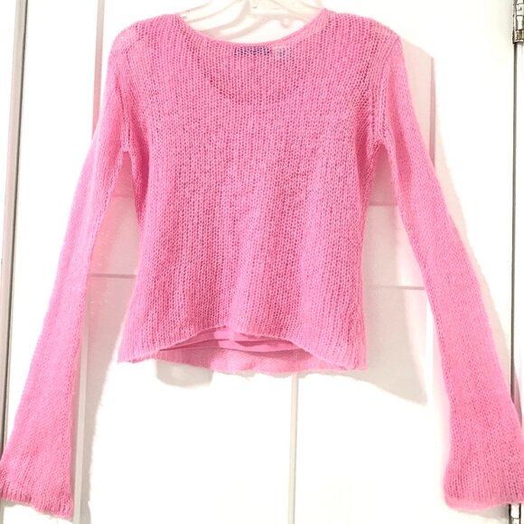 HEAVENLY PURE PINK SWEATER - Picture 1 of 2